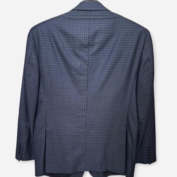 Jos. A. Banks men’s  46 regular Navy tailored fit checkered plaid blazer - Picture 2 of 5